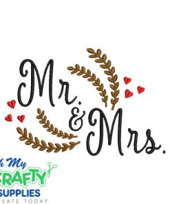 Mr. & Mrs. 710 Embroidery Design