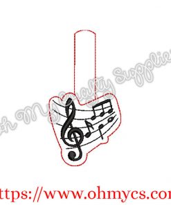 ITH Music Note Key Fob