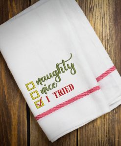 Naughty Nice I tried 2.0 Embroidery Design