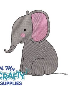 Nursery Elephant Embroidery Design