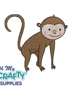 Nursery Monkey Embroidery Design