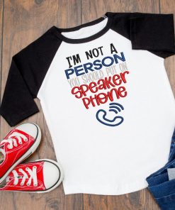 Not a person you should put on speaker phone embroidery design