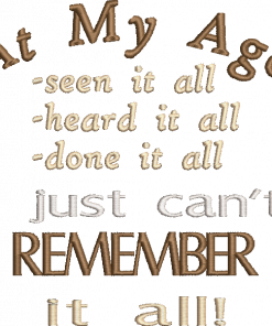 At My Age embroidery design