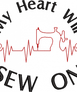 Heart Will Sew On Embroidery Design