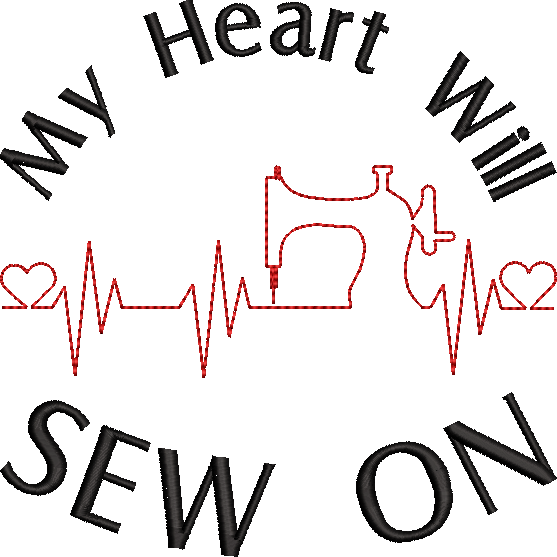 Heart Will Sew On Embroidery Design