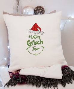 Resting Grinch Face 2020 Embroidery Design