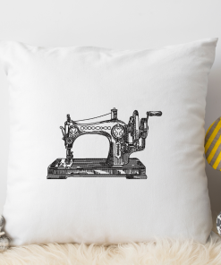 Sewing Machine Sketch Embroidery Design