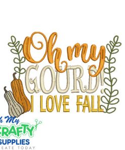 Oh My Gourd 79 Embroidery Design