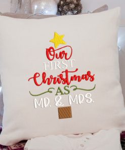Our Christmas Mr Mrs Embroidery Design
