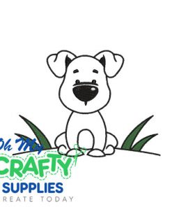 Outline Pup 317 Embroidery Design