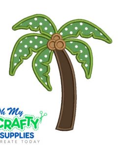 Coconut Tree Applique Design