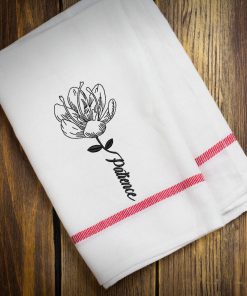 Patience Flower Sketch Embroidery Design