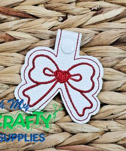 Bow Key Fob Embroidery Design (KFC)