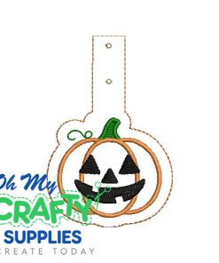 Jack O'lantern Key Fob Embroidery Design (KFC)