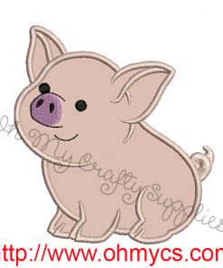 Pig Applique Design