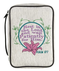 Psalm 37:7 Wait Patiently for him Embroidery  Design