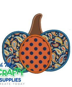 Pumpkin Applique 823 Embroidery Design