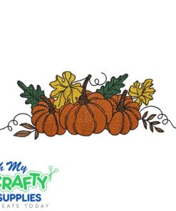 Pumpkin Trio 82523 Embroidery Design