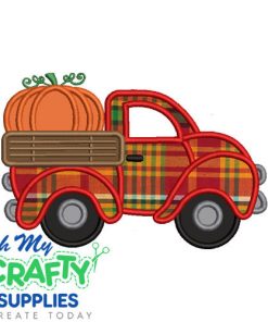 Pumpkin Truck 82 Applique Design