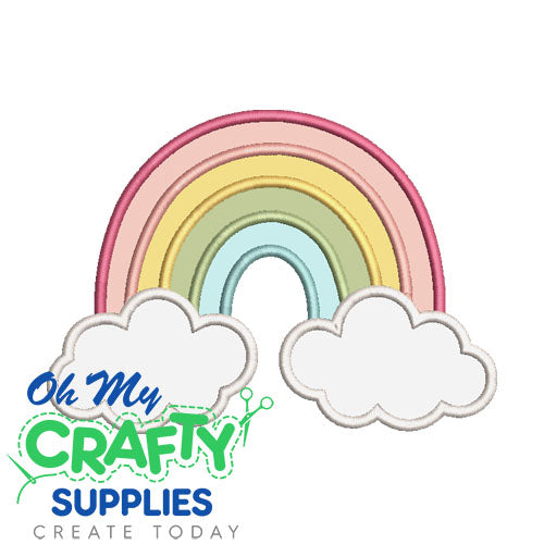 Rainbow Applique Embroidery Design