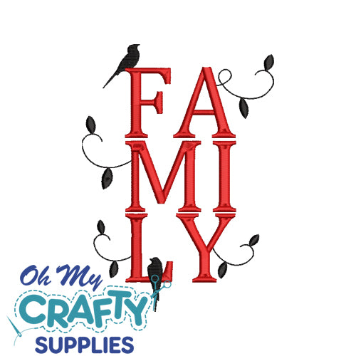 Family Birds 82521 Embroidery Design