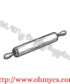 Rolling Pin Sketch Embroidery Design