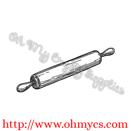 Rolling Pin Sketch Embroidery Design