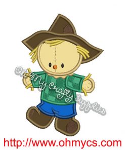 Scare Crow Applique Design