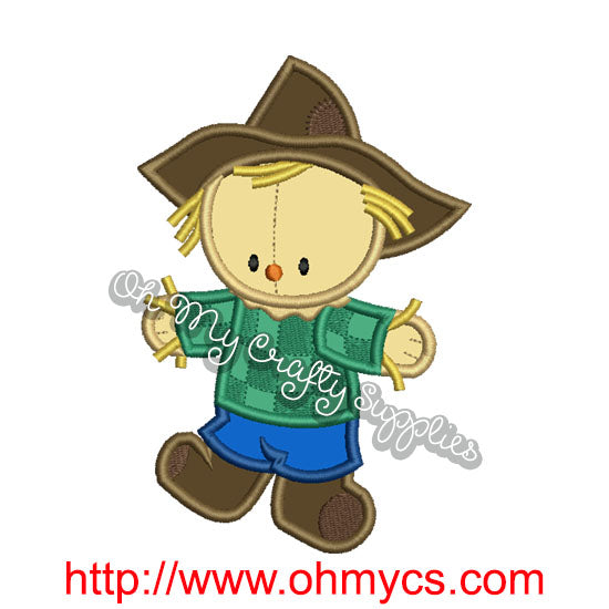 Scare Crow Applique Design