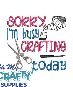Busy Crafting Today Embroidery Design