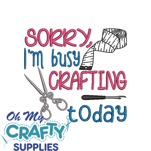 Busy Crafting Today Embroidery Design