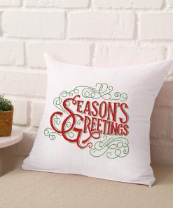 Season's Greetings Embroidery Design
