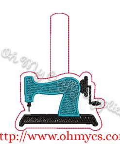 ITH Sewing Machine Key Fob Embroidery Design