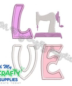 Sewing Love Embroidery Applique
