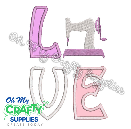 Sewing Love Embroidery Applique