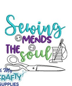 Sewing Mends the Soul 1216 Embroidery Design