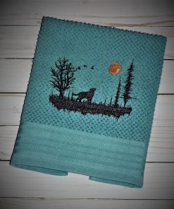 Shadow Wolf Embroidery Design