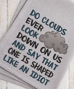 Idiot Shaped Embroidery Design