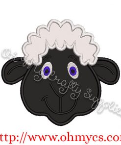 Cute Sheep Head Applique
