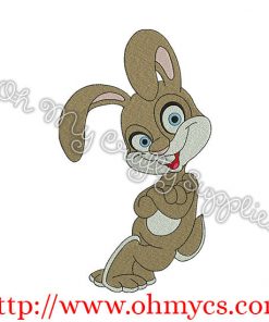Silly Rabbit Embroidery Design