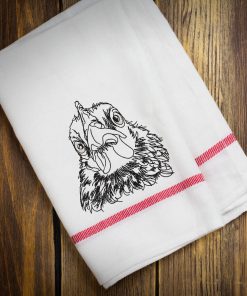 Sketch Angry Rooster Embroidery Design