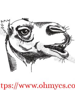 Sketch Camel Embroidery Design