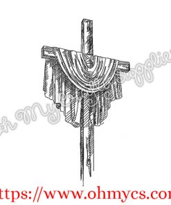 Sketch Cross Embroidery Design