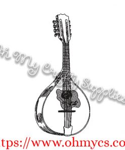 Sketch Mandolin Embroidery Design