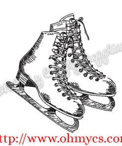 Sketch Skates Embroidery Design