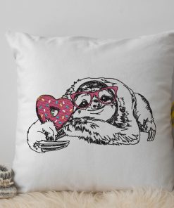 Sketch Sloth Embroidery Design