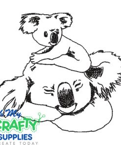 Sketch Koalas Embroidery Design