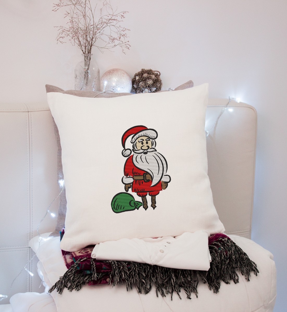 Santa Toon Sketch 2020 Embroidery Design