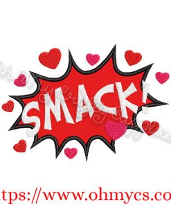SMACK Valentine's Applique Design