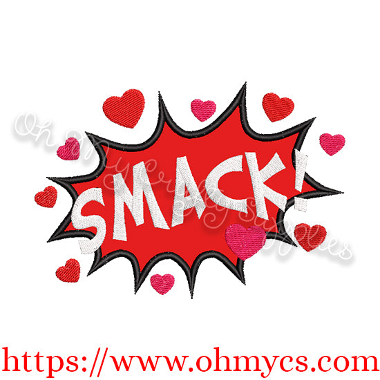 SMACK Valentine's Applique Design